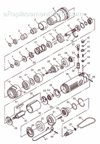 Page A Diagram and Parts List for CP782 T025097 Chicago Pneumatic Electric Drill